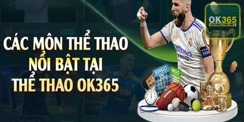 Tổng hợp các bộ môn đỉnh cao tại thể thao OK365